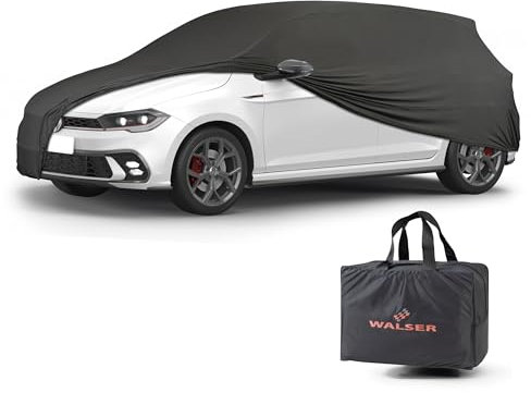 WALSER Telone per auto per interni Indoor Stretch, morbido per uso interno, garage completo lavabile, antipolvere M, nero