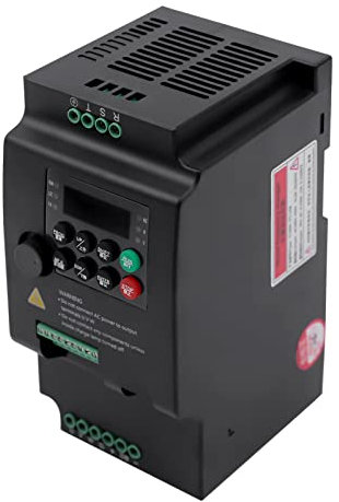 Frequenzumrichter 5,5KW 380V 3-Phasen EIN- und Ausgang Universal Motor VFDA | Industrie Frequenzumrichter für Motoren, Pumpen, Ventilatoren | Schwarz Kunststoffgehäuse