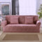 Bishilin Sofabezug Ecksofa mit Armlehne 145-185CM, Couchbezug Stretch 2 Sitzer Modern Einfarbig Couch Überwurf Sofaüberwurf Rot Braun