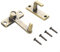Cerradura de puerta de metal resistente, pestillo abatible para puerta, pestillo de seguridad para puerta de granero de madera, puertas correderas, color bronce