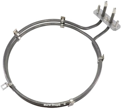 Marel Shop® - Resistenza Circolare per Forno compatibile con Miele 2500 W per Modelli : H604U - H606B - H606BS - H606EC - H608BM