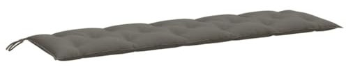 vidaXL Bankauflage, Polsterauflage Auflage für Gartenbank, Bankkissen Bankpolster, Polster Sitzkissen für Sitzbank, Melange Dunkelgrau 180x50x7cm Stoff
