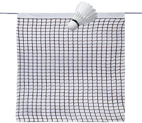 Green Badminton Net with Rope Cable Single-Edged Volleyball Net Outdoor Portable Replacement Net for Beach Backyard Sport Indoor Tennis Training Net Mesh