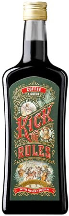 KICK THE RULES - Tequila Coffee - 35º - Botella de 0,7L - Perfecto para chupitos y cócteles