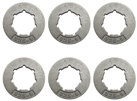 6 uds. Llanta de piñón de cadena 325-9T for Stihl, Husqvarna, Jonsered, pieza de motosierra Homelite