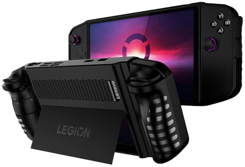 JYGamhanbil Schutzhülle Tasche Grip für Lenovo Legion Go 8,8 2023 Handheld | Weiche TPU Rückseite Hülle Case Skin Zubehör mit Ergonomischem Grip für Legion Go Gaming PC Konsole, Schwarz