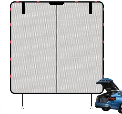 ASBHFC Auto Heckklappe Moskitonetz für V-W Touran (2015-2025 2026), Magnetischer Kofferraum Insektenschutz, Sonnenschutz & Belüftungsgitter für Camping, Reisen, Outdoor,64 * 59in(162 * 150cm)