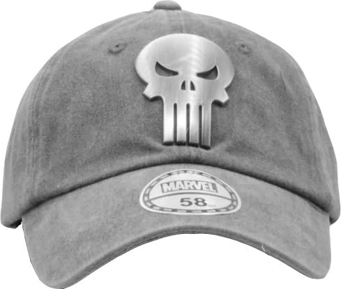Marvel Comics Baseballkappe The Punisher Metallic Logo Denim