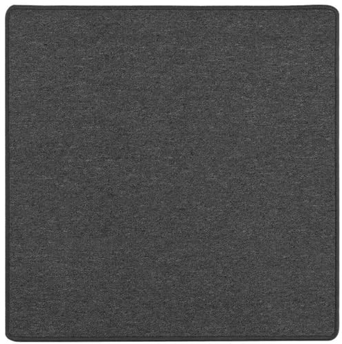 vidaXL Teppichläufer Dunkelgrau 100 x 100 cm 100% Polypropylen