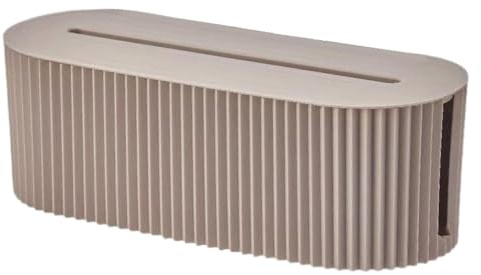 Coogime Kabelmanagement Box - Power Stripe Organizer, Kabelbox, Verstecken und verbergen Steckdosenleisten und Stromkabel vor Fernsehgeräten, Computern und Schreibtischen (Hellbraun)