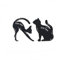 haosshop 5 Blatt schwarze Katze Eyeliner Schablone Smokey Lidschatten Make-up Eyeliner Modelle Vorlage Shaper Tools