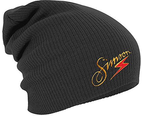 Longbeanie Slouch-Beanie Mütze DDR Motiv Simson Blitz 55269 Farbe grau