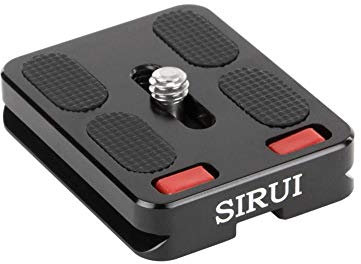 Sirui AM-50T - Zapata de Recambio con topes deslizantes (Compatible con Arca Swiss)