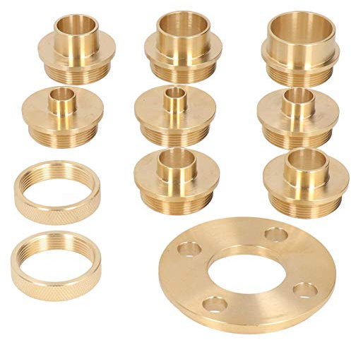 Kit guida per fresatrice 11 pezzi/set, kit guida per sagoma per fresatrice in ottone, con accessorio per fresa adattatore per controdado, per intaglio, a coda di rondine