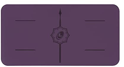 Liforme Yoga Pad – Yogakissen für Knie, Ellbogen und Hände – Die Yogamatte umweltfreundlich und rutschfest mit einem einzigartigen und originellen Ausrichtungssystem – Lila