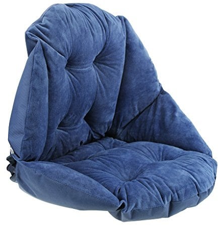 Coussin de Coquillage Fauteuile Coussin de Chaise avec Dossier Siège Tout Couvert Coquillage Fauteuil Coussin de Siège en Velours Douillet Elastique Chaise de Bureau pour Bureau Jardin 48x42x23 CM