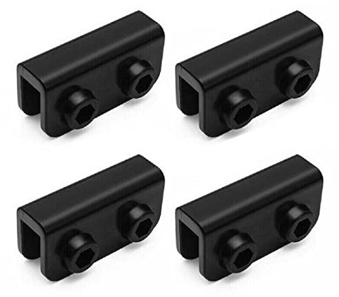 BODYA 4 Pieces Black Rectangular Bracket Pop-Up Gazebo Replacement Connector Spare Parts Outdoor Tent Accessories for Pop up Gazebo Tent, Patio Umbrella, Outdoor Furniture