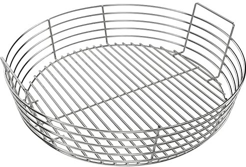 19-inch Charcoal Ash Basket for X-Large Big Green Egg, Kamado Joe Classic and Other Similar Grills, Heavy Duty Stainless Steel.