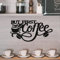 SEGNAYEN But First Coffee Sign, Black Metal Wall Art Decor, Hanging Bar Sign with Cup and Beans, 35x18cm Signs Kitchen Decoration for Home Station Shop Corner Accessories