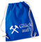 Huuraa Tasche Glück auf! Ruhrpott Geschenk 12 Liter Bright Royal Baumwolle Glück auf! Mitbringsel