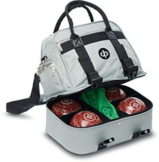 DRAKES PRIDE SILVER CROWN GREEN/FLAT GREEN 4 BOWL MIDI BAG **B4248**