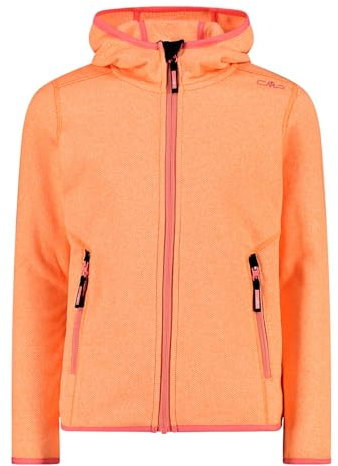 CMP - Kid G-Jacke mit fester Kapuze, Melone-Pfirsich-Weiß, 140