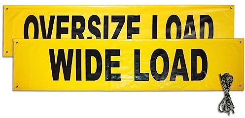 ANLU LOAD Banner mit Messing-Bannerösen, wendbar, 45,7 x 213,4 cm, 2 Stück