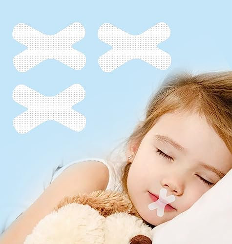 Mouth Tape for Sleeping, 90 Stück X-Shape Sleeptape Mundpflaster für Nasenatmung, Anti Schnarchen Mundstreifen für Männer Frauen, Stoppen Schnarchen Lösungsgerät, Verbesserter Nachtschlaf
