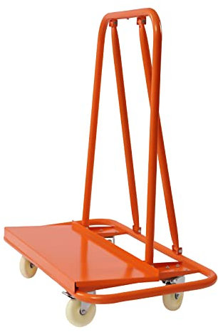 Plattenkarren Transportwagen 725kg/1000kg Tragfähigkeit Rollenwagen zum Transport von von Trockenbauwänden, Plattenwagen Plattentransporter mit 4 Rädern (1000kg)