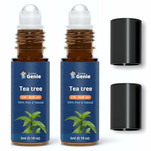 Home Genie Pure & Natural Tea Tree Essential Oil Roll on - 5ml Pack of 2