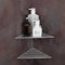 Womamny Mensola Angolare, Mensole Bagno Angolare, 2 Pezzi Mensola Doccia Angolare Ispessita, 30x19.5 cm Mensola Angolare da Muro in Acciaio Inox Spazzolato, per Bagno Cucina Angolare