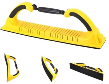 Hand Sanding Block for Auto Body - 70 x 400 mm Adjustable ABS Dust Extraction Hand Sanding File Block for Automotive Flocking Sticky