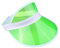 ANZEE Unisex Neon Sun Visor Hats Bright Assorted Colours for Summer Sports, Pub Golf, Cycling, 80s Fancy Dress, Festivals, Hen Party Accessories (Green)