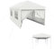 HENGMEI Pavillon Partyzelt Gartenzelt Gartenpavillon mit Seitenteilen Sonnenschutz UV-Schutz für Garten, Party, Hochzeit, Picknick (3x3m/3x6m/3x9m) (Weiß, 3x6m)