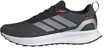 adidas Hombre RUNFALCON 5 TR Running Shoes, Core Black/Silver Metallic/Carbon, 44 EU