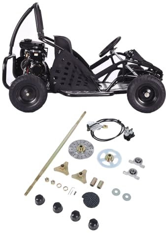 29-Zoll-Gokart-Hinterachse, Kompletter Montagesatz, Achskettenrad, Kette, Bremsscheibe, Bremssattel, Radnaben Ersetzen für ATV Quads für Go Kart Quad Trike