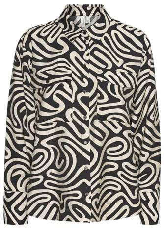 VERO Moda Damen Vmvigdis L/S Shirt WVN Btq Hemd (1er Pack)