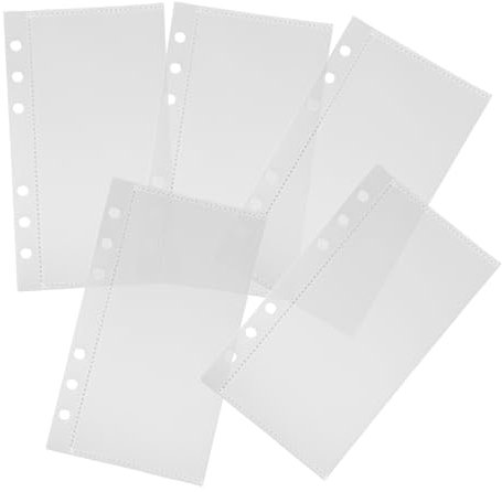 PLAFOPE 5stücke Binder Budget Teiler Einlagen Für Loseblattordner Austauschbare Binder Taschen Aus Strapazierfähigem Pp-material Für Aufbewahrung