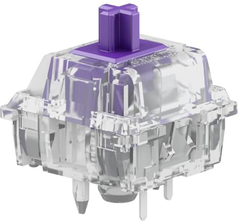 Glorious Gaming - 110x Switches Mako - Switches Tactiles pour Le Gaming et la Dactylographie Quotidienne, Conception Claire pour Max RGB, Lubrifiés, pour Claviers Mécaniques Hot-Swap à 5 Broches