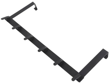 Pssopp Über der Tür Handtuchhalter, über der Tür Haken Türhänger Wandmontage Handtuchhalter mit 6 Haken für Pool Schlafzimmer Badezimmer Küchenhandtücher
