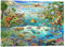 Prähistorisches Paradies Acrylglasbild von Adrian Chesterman 18 x 13 cm Natur Wanddeko