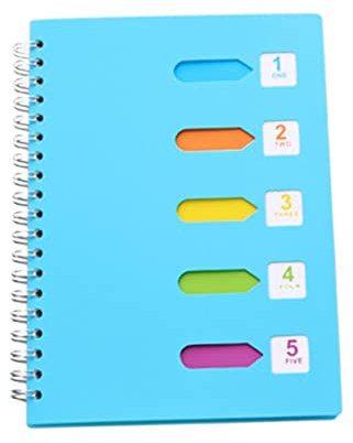 CANIGHT Spiralnotizbuch Für Studenten Unterteiltes Notizheft Dicker Schreibblock Für Reiseplanung Und Tagebuch Flaches Papier Für Angenehmes Schreiben