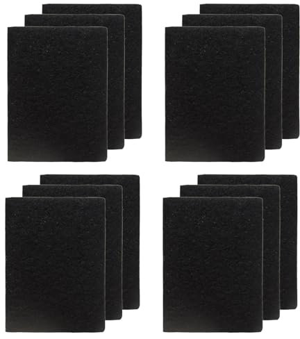 PUREBURG 12-Pack Replacement Odour Filter Compatible with Joseph Joseph IntelligentWaste bins Food Waste Caddy,Activated Carbon Odor VOCs Remove