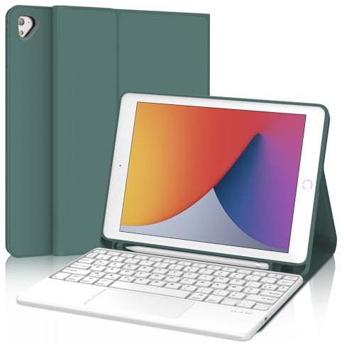 WINCHKING Clavier pour iPad 6 ème - Coque Clavier pour iPad 9,7 Pouces (6ème / 5ème), Trackpad Multi-Touch, AZERTY,