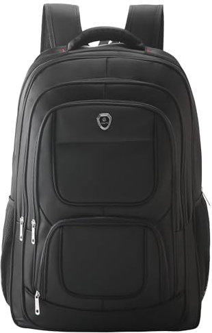 NTUQCAW 60L Wanderrucksack Wasserreasistant Reiserucksack Schwarz Camping Rucksack für Damen und Herren Wandern Tagesrucksack Großer Rucksack für Touring Klettern Outdoor Sport, Schwarz , (60L) UK,