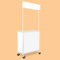 Mobiler Tragbarer Promotion-thekentisch,klappbarer Supermarkt-verkostungstisch Messe-podium-tisch-display-ausstellungsthekenständer,metall-werbedisplay-bannerständer，empfangs- Veranstaltungsschalter