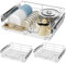 3x Pull Out Telescopic Kitchen Drawer,50cm Wide Cabinet Slide Out Wire Storage Drawers,26kg load capacity,for Kitchen, Pantry, Bathroom Cabinets, Base Larder