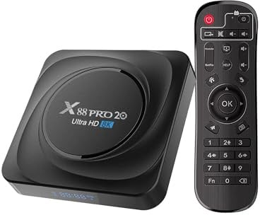 Android TV Box 11.0, 2025 Smart TV Box 8GB RAM 128GB ROM RK3566 Quad-Core CPU Unterstützung HD 3D 8K 2.4G/5.8Ghz WiFi BT 4.0 USB 3.0 LAN 1000M TV Box