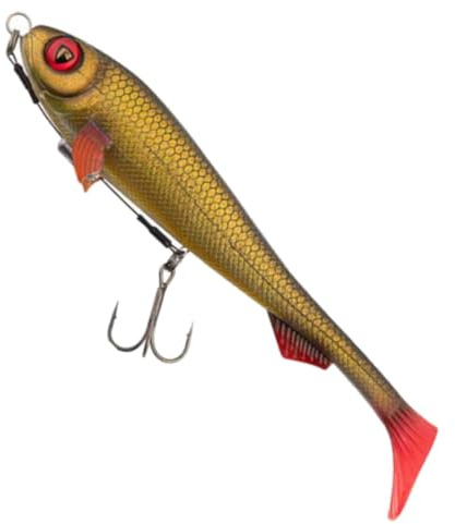 Fox Rage Super Slick Shad 18cm 49g Loaded UV Golden Prey NRR124