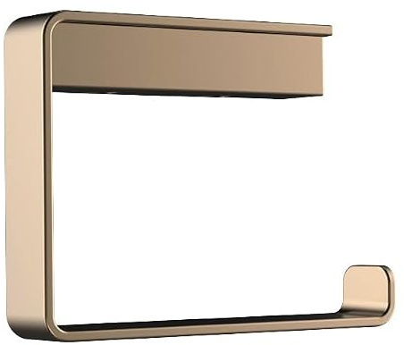 EMCO LOFT Papierhalter, eleganter Toilettenpapierhalter zur Wandmontage aus Aluminium, hochwertige Toilettenpapierspender Bronze gebürstet Ohne Deckel hängend